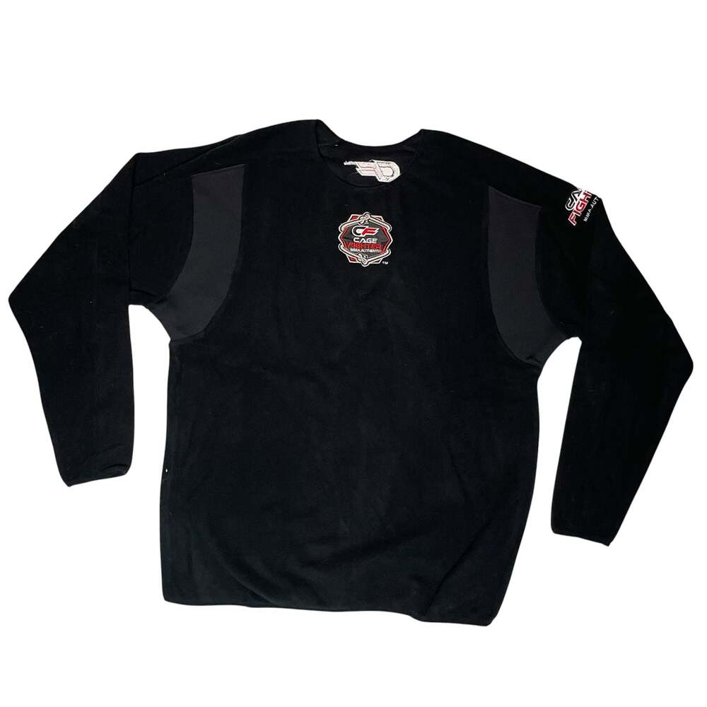 Cage Fighter MMA Authentic Black Fleece Pullover Sweatshirt Men’s XL